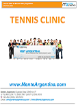 Tennis Clinic in Buenos Aires Brochure