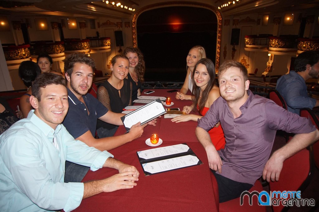 Group gathered around a table in Jake’s Buenos Aires internship story.