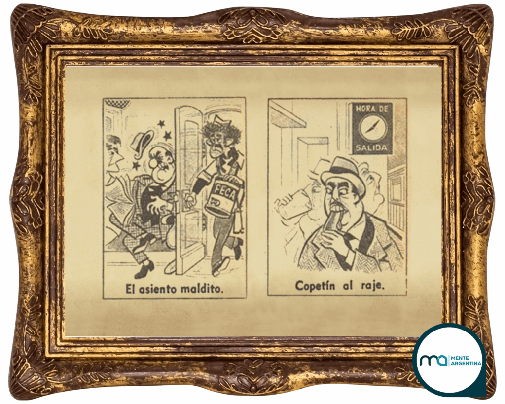 Old comic strip Buenos Aires lunfardo slang