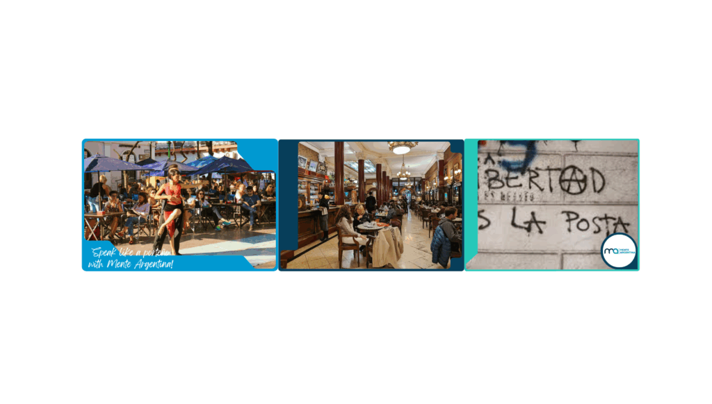 Buenos Aires café and tango lunfardo slang
